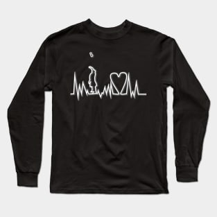 Weight over bar heartbeat Long Sleeve T-Shirt